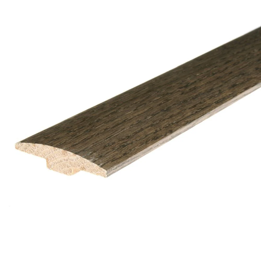 Flexco Silver 0.46-in T x 2-in W x 78-in L Solid Wood Floor T-moulding