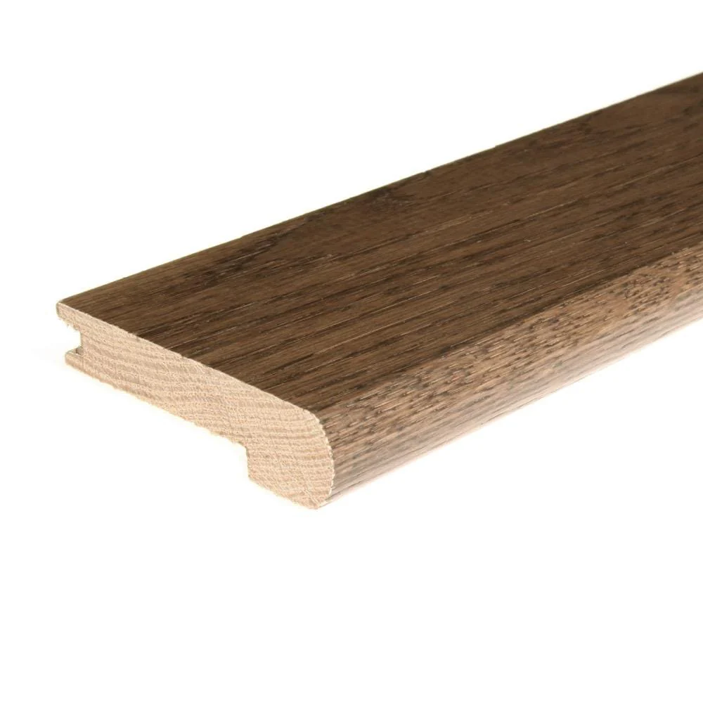 Flexco Solid Wood Stair Nose, 2.75-in W x 78-in L, Bleckley Prefinished Oak Stair Nosing