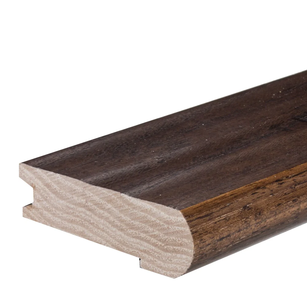 Flexco Solid Wood Stair Nose, 2.75-in W x 78-in L, Highland Trail Prefinished Hickory Stair Nosing