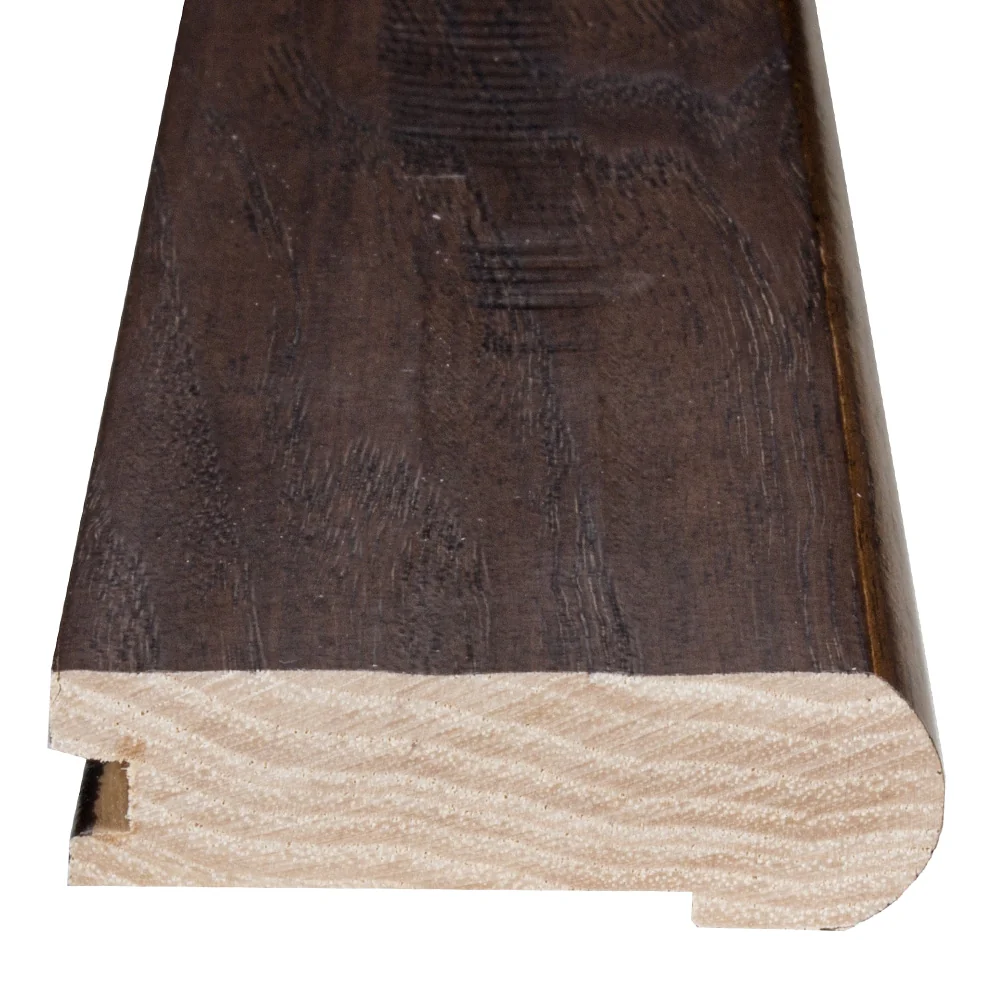 Flexco Solid Wood Stair Nose, 2.75-in W x 78-in L, Highland Trail Prefinished Hickory Stair Nosing - Image 3