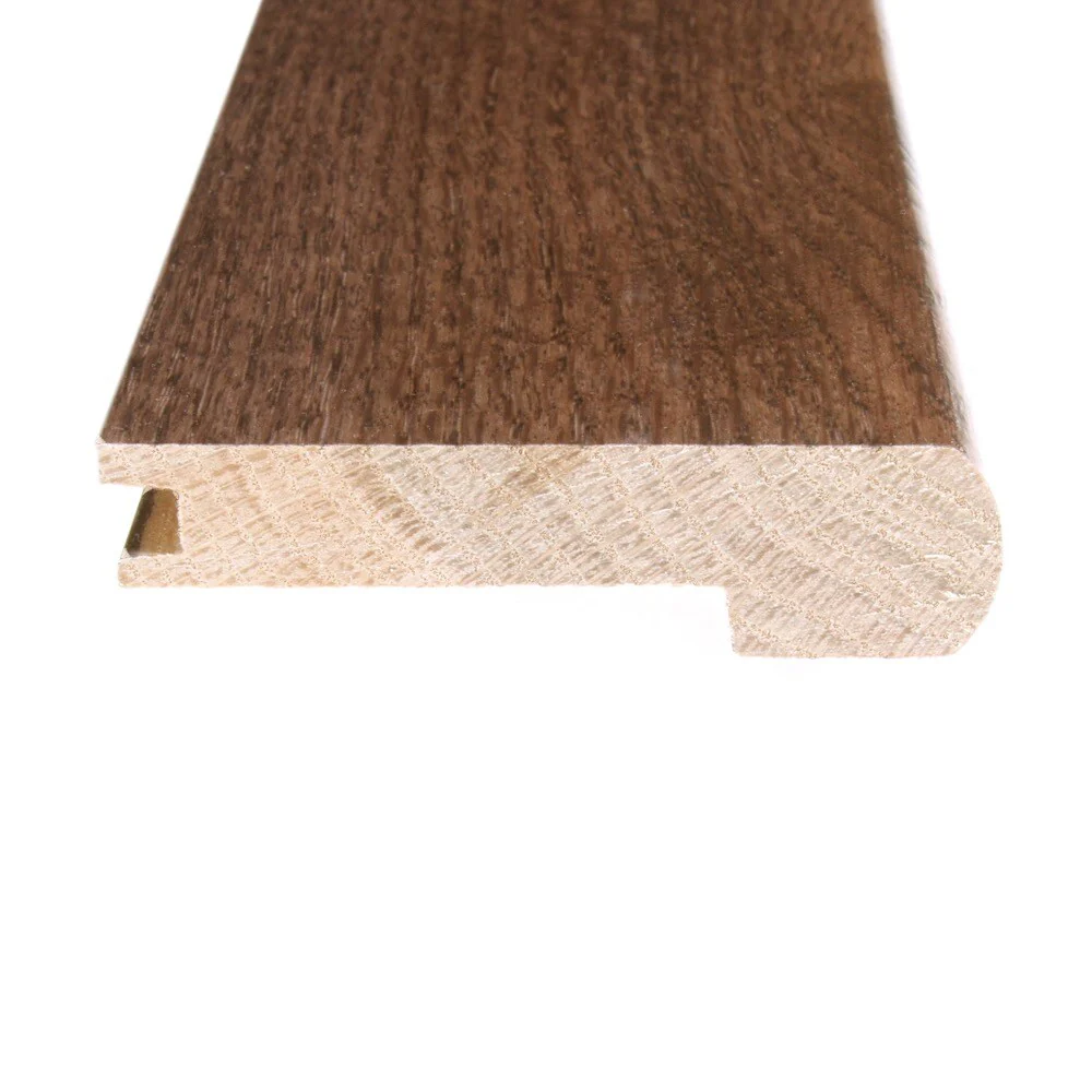 Flexco Solid Wood Stair Nose, 2.75-in W x 78-in L, Spice Prefinished Oak Stair Nosing - Image 3