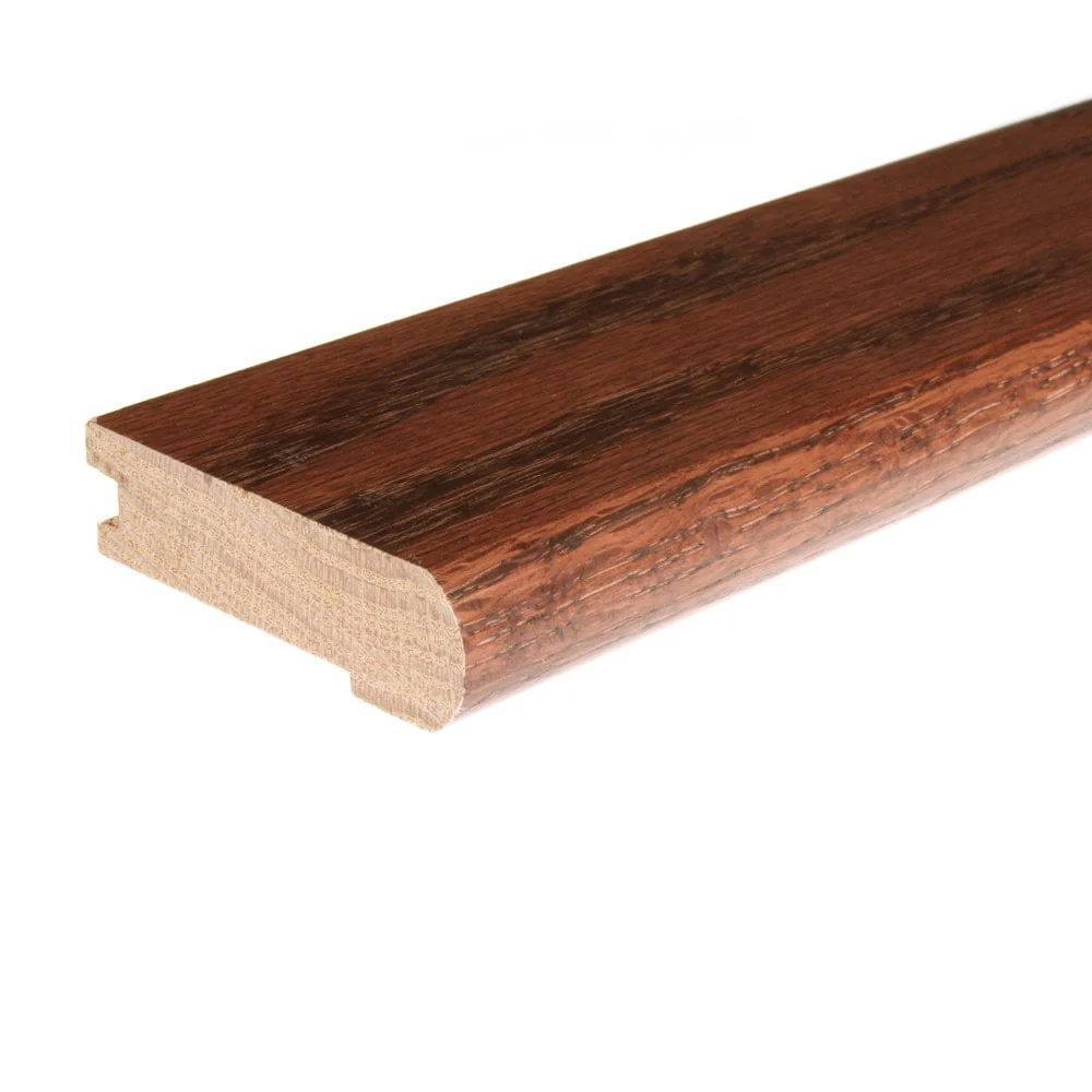 Flexco Solid Wood Stair Nose 2.75-in x 78-in, Cherry Prefinished Oak Stair Nosing