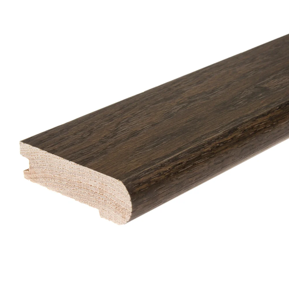 Flexco Solid Wood Stair Nose 2.75-in x 78-in Evening Prefinished Oak Stair Nosing