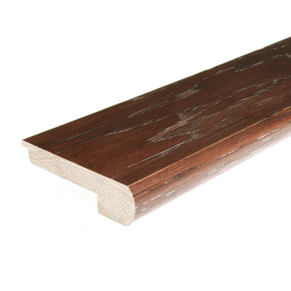 Flexco Solid Wood Stair Nose 2.75-in x 78-in Homestead Prefinished Hickory Stair Nosing