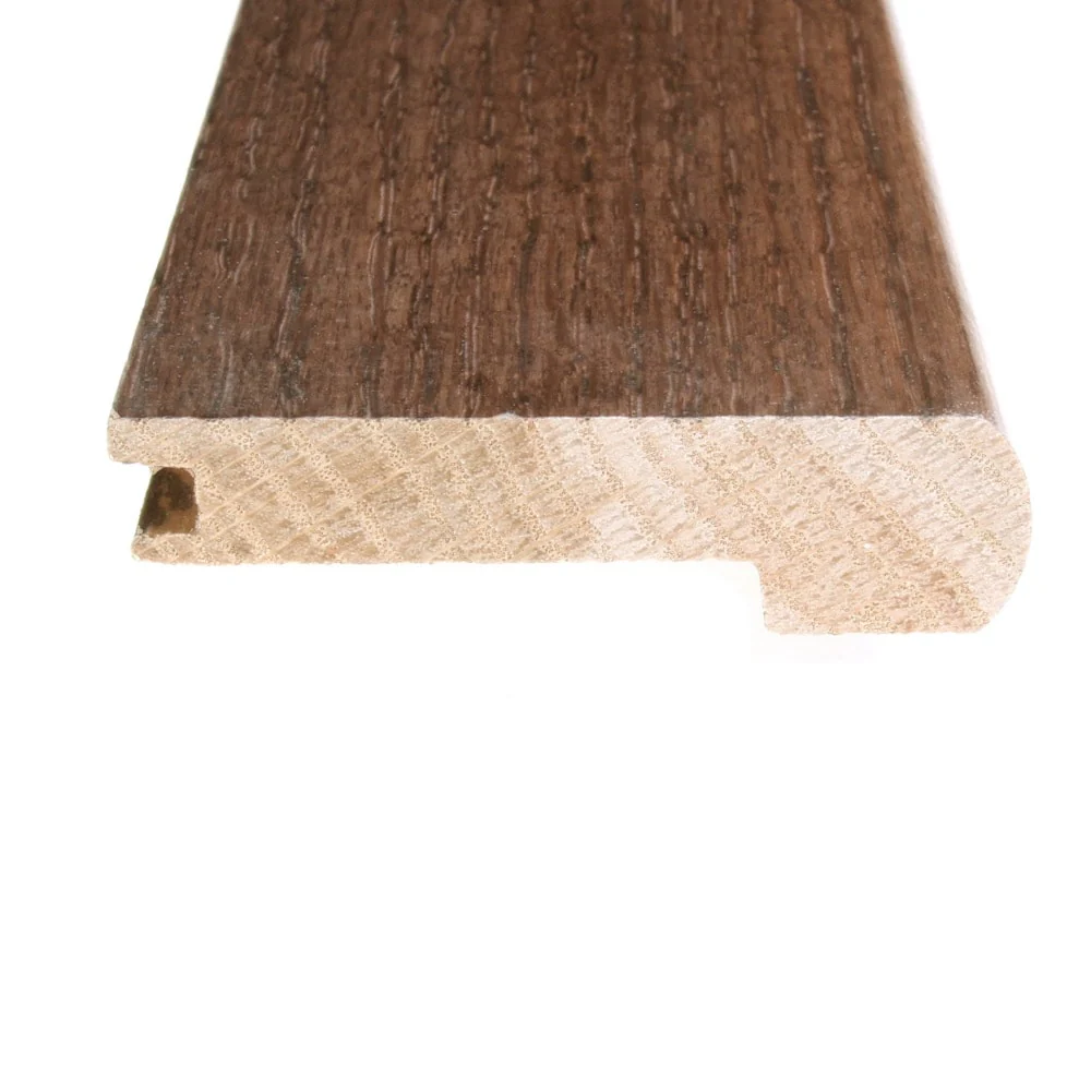 Flexco Solid Wood Stair Nose 2.75-in x 78-in Leathered Prefinished Oak Stair Nosing - Image 3