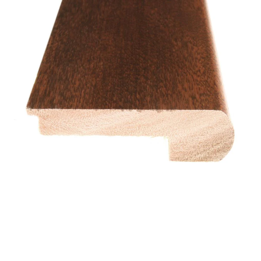 Flexco Solid Wood Stair Nose 2.75-in x 78-in Natural Prefinished Sapele Stair Nosing - Image 2