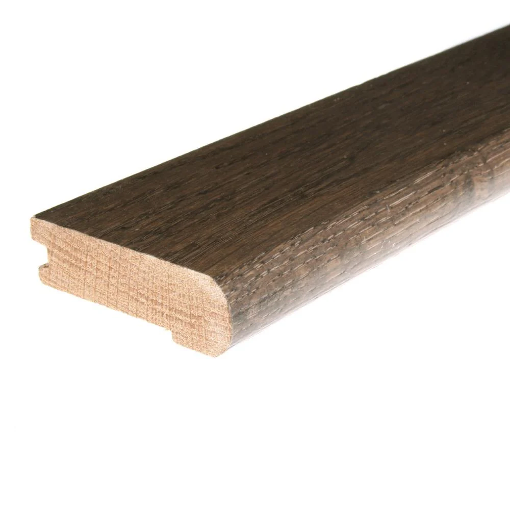 Flexco Solid Wood Stair Nose 2.75-in x 78-in Wool Prefinished Oak Stair Nosing