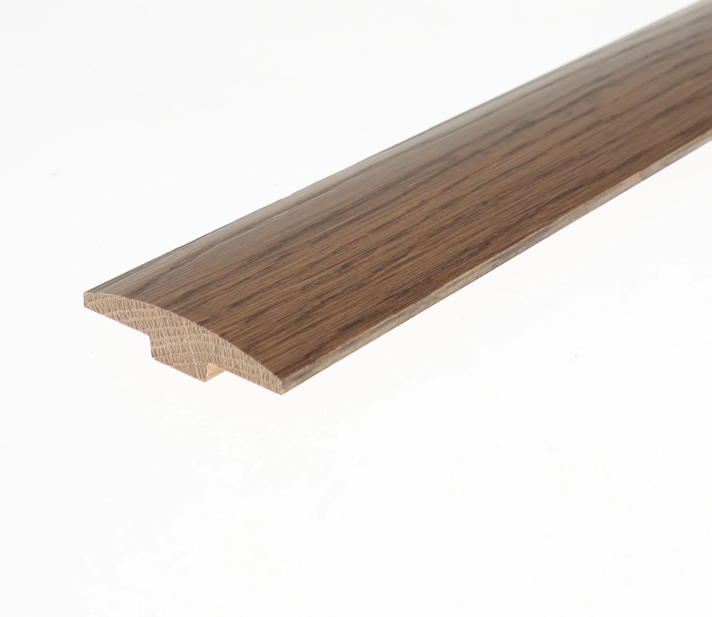 Flexco Tauri Sea Side Taupe 2-in T x 0.44-in W x 78-in L Solid Wood Floor T-Moulding