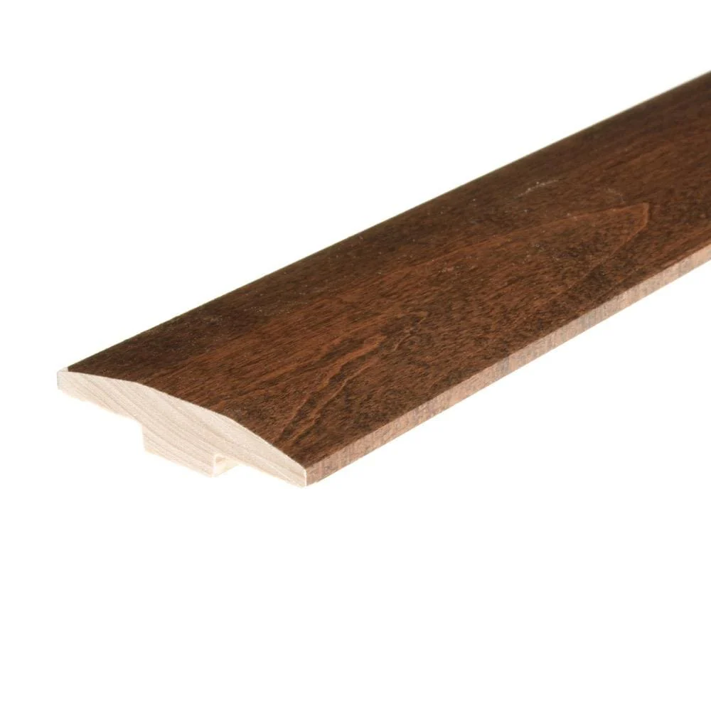 Flexco Truffle 0.46-in T x 2-in W x 78-in L Solid Wood Floor T-moulding