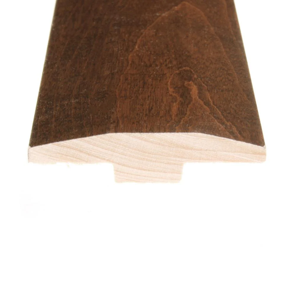 Flexco Truffle 0.46-in T x 2-in W x 78-in L Solid Wood Floor T-moulding - Image 3