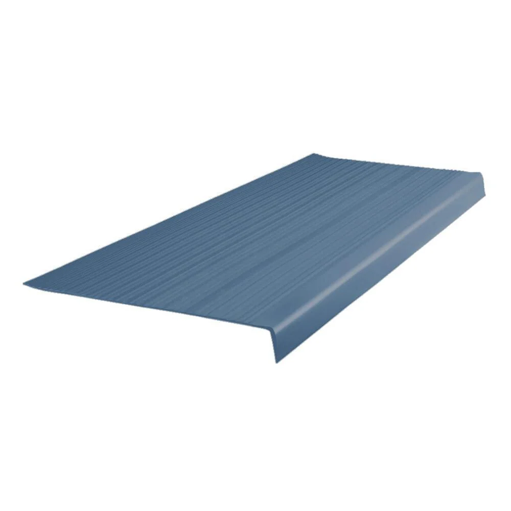 Flexco Vinyl Stair Tread, 72-in L x 12-in W, Delft Pansy