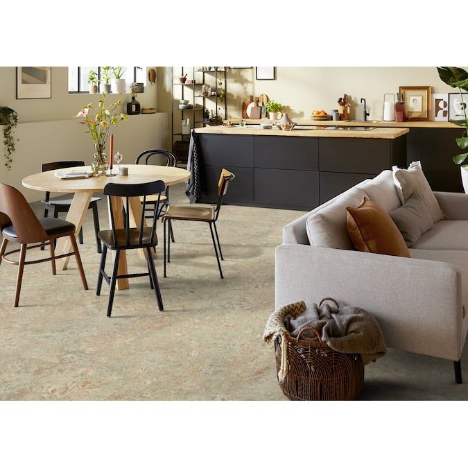 Forbo Flooring Systems Marmoleum Cinch Loc Seal Agate 10-mm T x 12-in W x 12-in L Waterproof Tile Look Laminate Flooring (6.78-sq ft / Carton) - Image 2