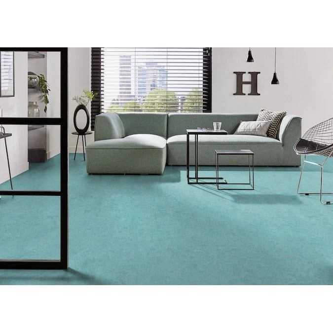 Forbo Flooring Systems Marmoleum Cinch Loc Seal Aqua 10-mm T x 12-in W x 36-in L Waterproof Tile Look Laminate Flooring (20.34-sq ft / Carton) - Image 2