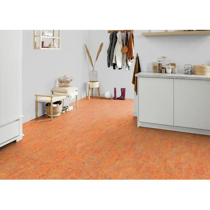 Forbo Flooring Systems Marmoleum Cinch Loc Seal Asian Tiger 10-mm T x 12-in W x 12-in L Waterproof Tile Look Laminate Flooring (6.78-sq ft / Carton) - Image 6