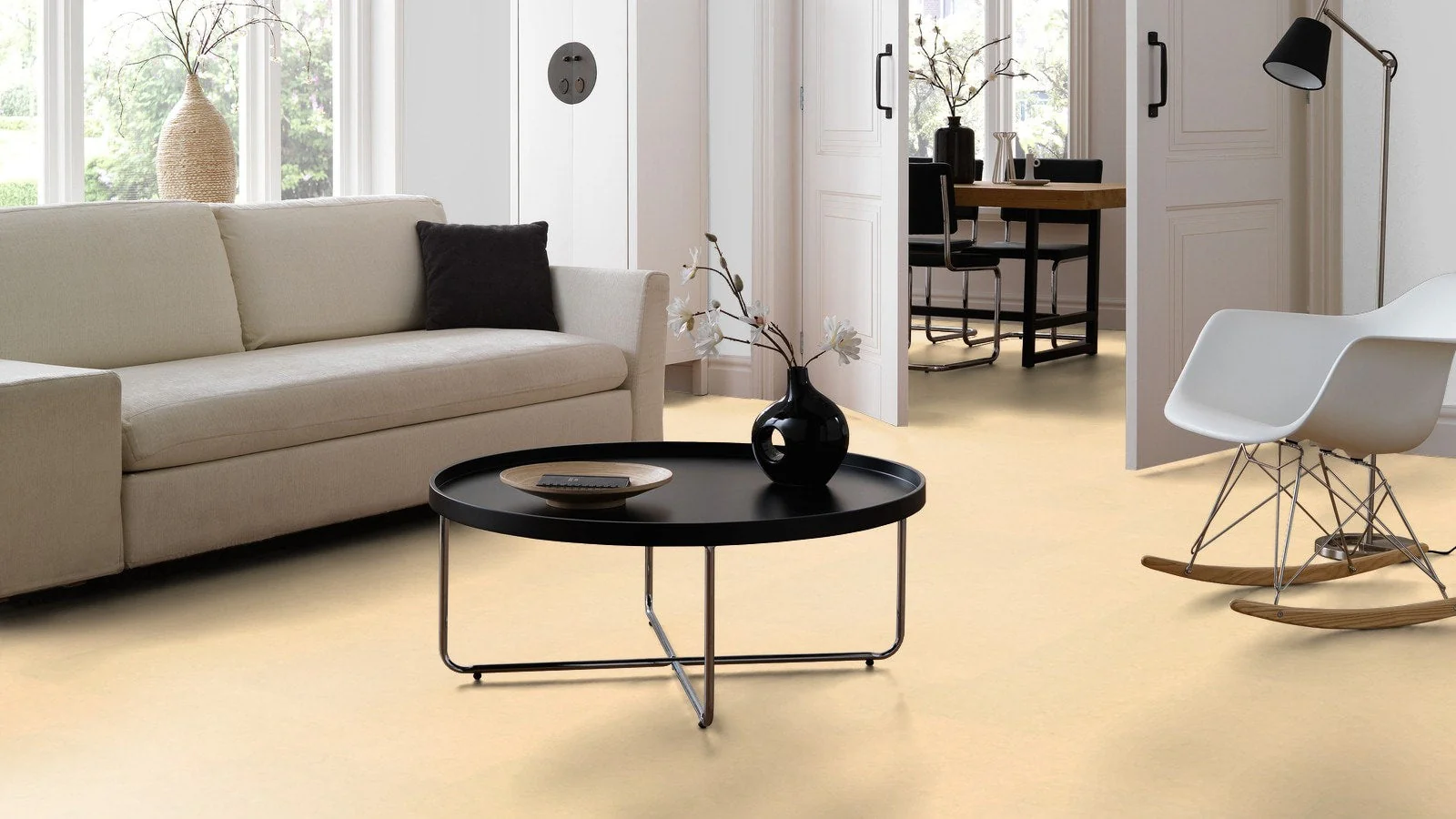 Forbo Flooring Systems Marmoleum Cinch Loc Seal Barbados 10-mm T x 12-in W x 12-in L Waterproof Tile Look Laminate Flooring (6.78-sq ft / Carton) - Image 2