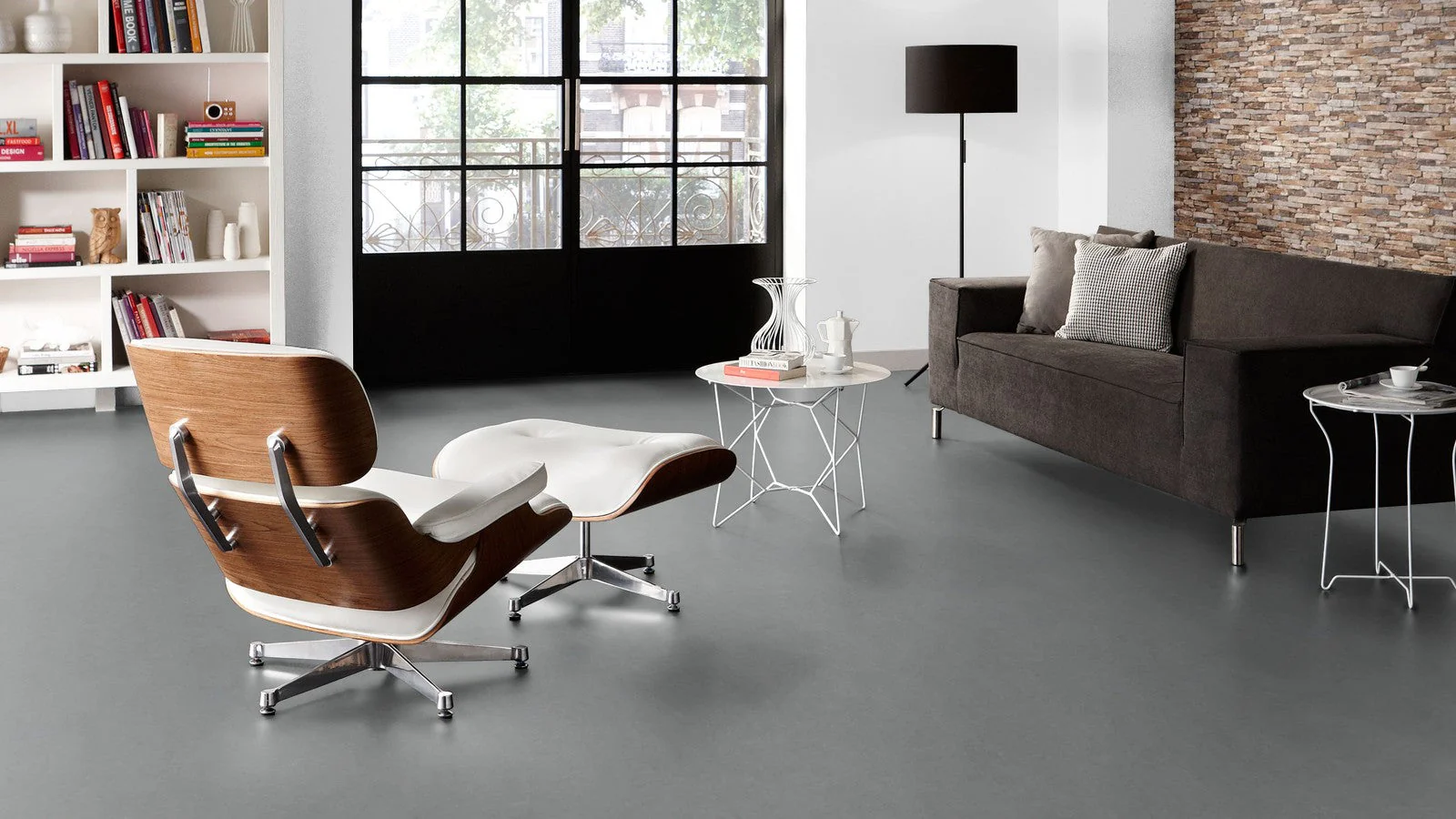 Forbo Flooring Systems Marmoleum Cinch Loc Seal Eternity 10-mm T x 12-in W x 36-in L Waterproof Tile Look Laminate Flooring (20.34-sq ft / Carton) - Image 2