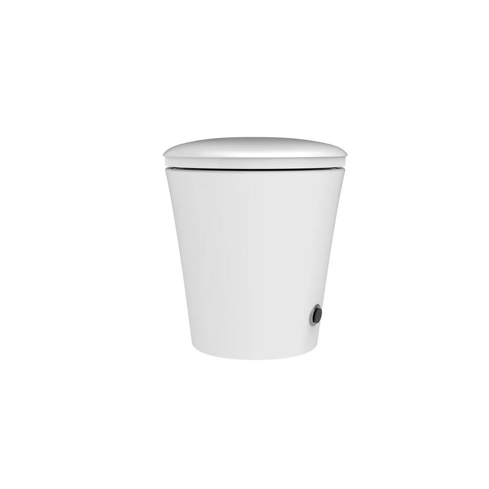 FORCLOVER Elongated Bidet Toilet with Auto Flush, Heated Seat, and Warm Air Dryer - White - Image 3