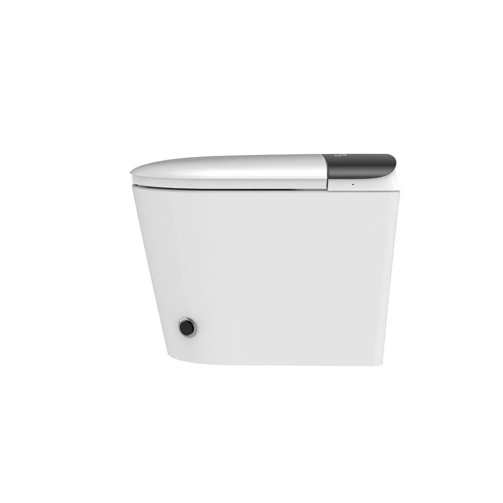 FORCLOVER Elongated Bidet Toilet with Auto Flush, Heated Seat, and Warm Air Dryer - White - Image 5