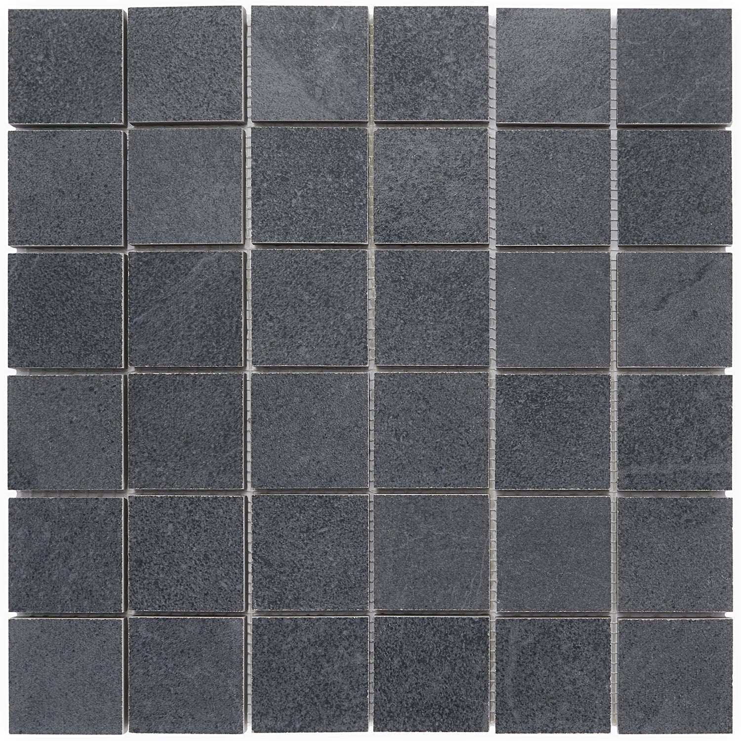 Fordham Nero Black Matte Porcelain Mosaic Tile - 2x2, Durable and Stylish - Image 2