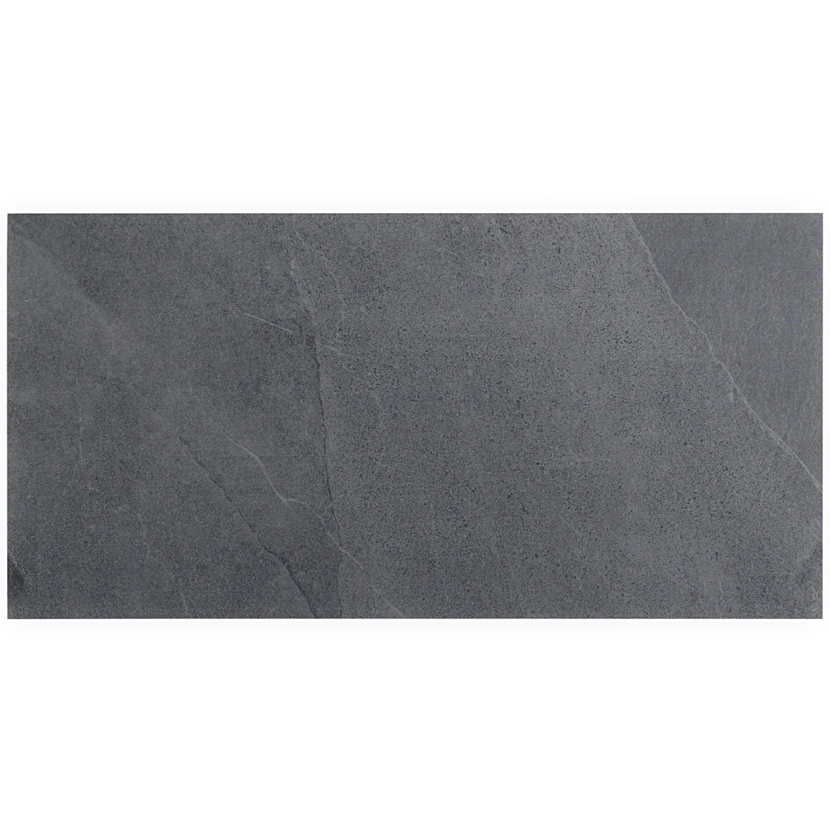 Fordham Nero Black Matte Porcelain Tile 12x24 - Durable Stone Look - Image 3