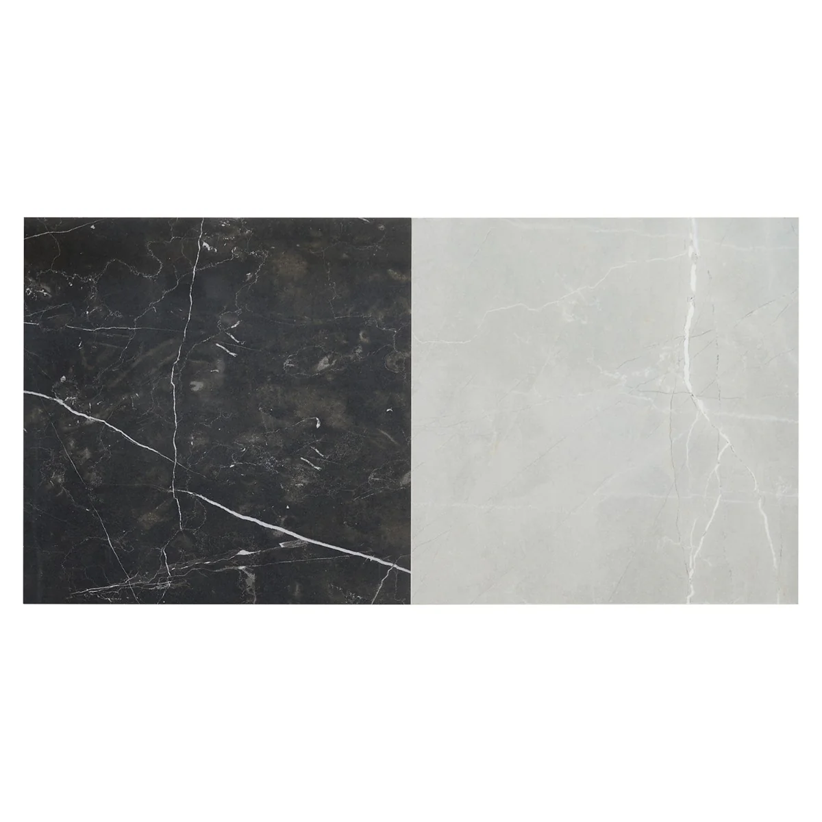 Fortunato Amani Gray and Nero Marquina Black 12x12 Matte Porcelain Checkerboard Tile - Image 3