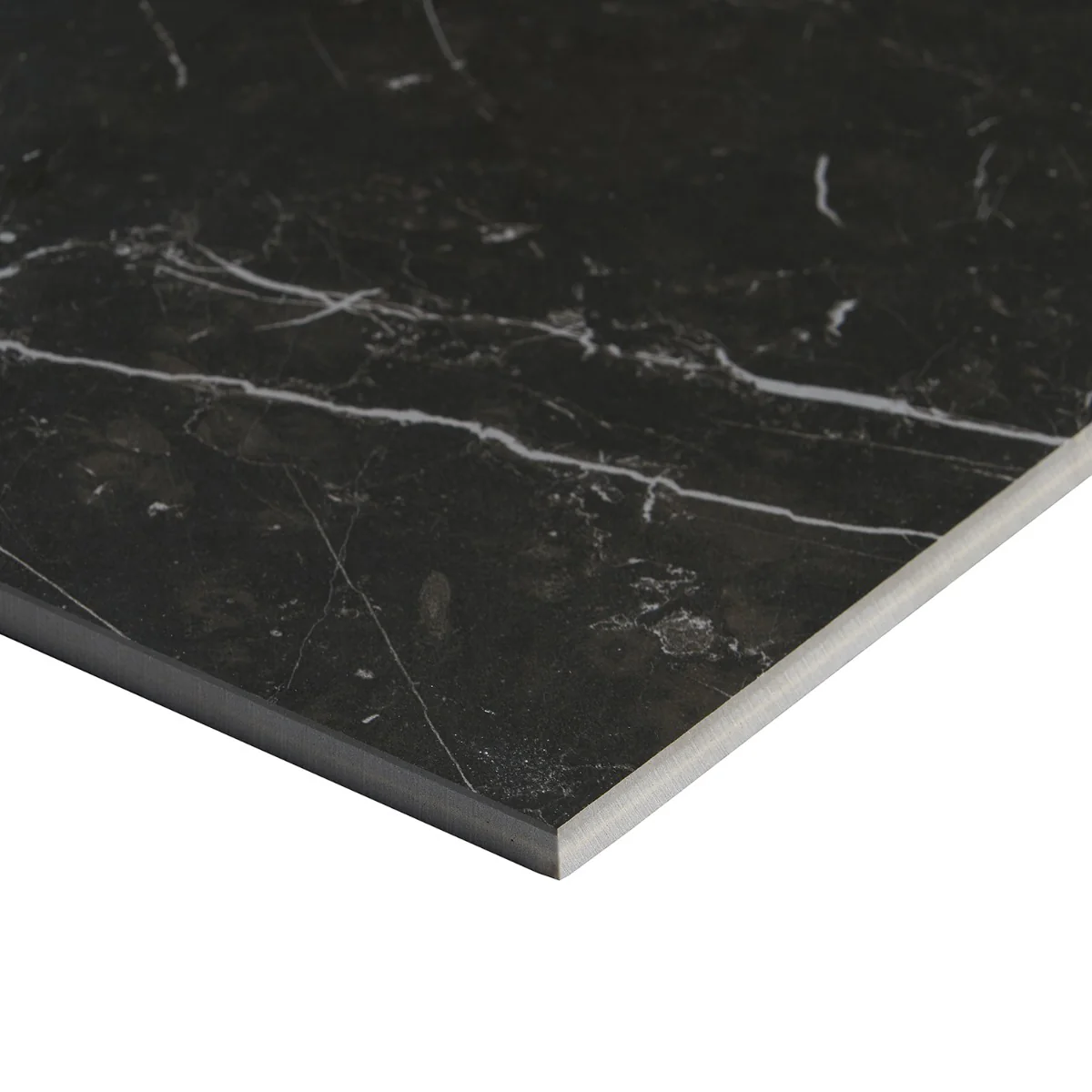 Fortunato Amani Gray and Nero Marquina Black 12x12 Matte Porcelain Checkerboard Tile - Image 6