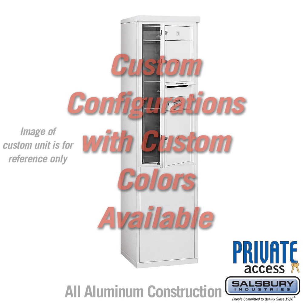 Free-Standing 4C Horizontal Mailbox Unit - 10 Door High - Custom Color - Front Loading - Private Access