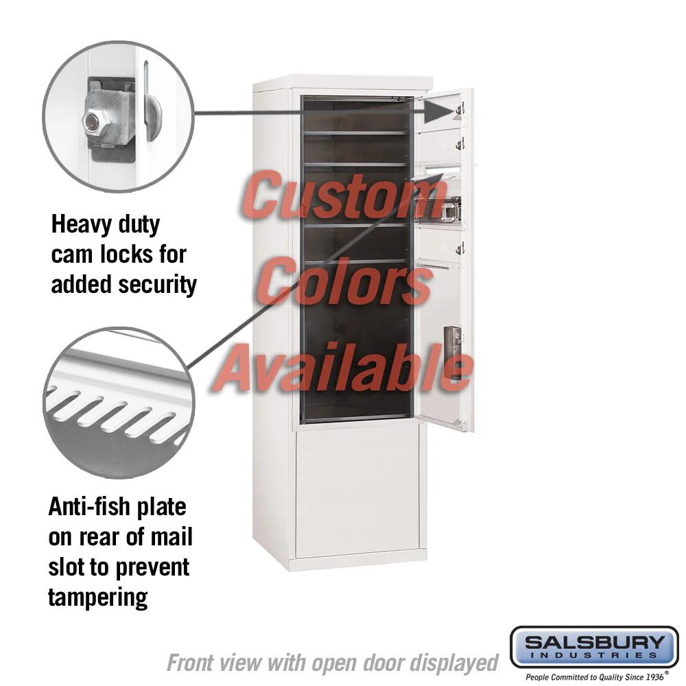 Free-Standing 4C Horizontal Mailbox Unit - 10 Door High, Front Loading, Private Access - Image 7