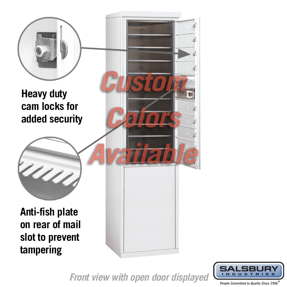 Free-Standing 4C Horizontal Mailbox Unit - 11 Door High - Custom Color - Front Loading - Private Access - Image 3