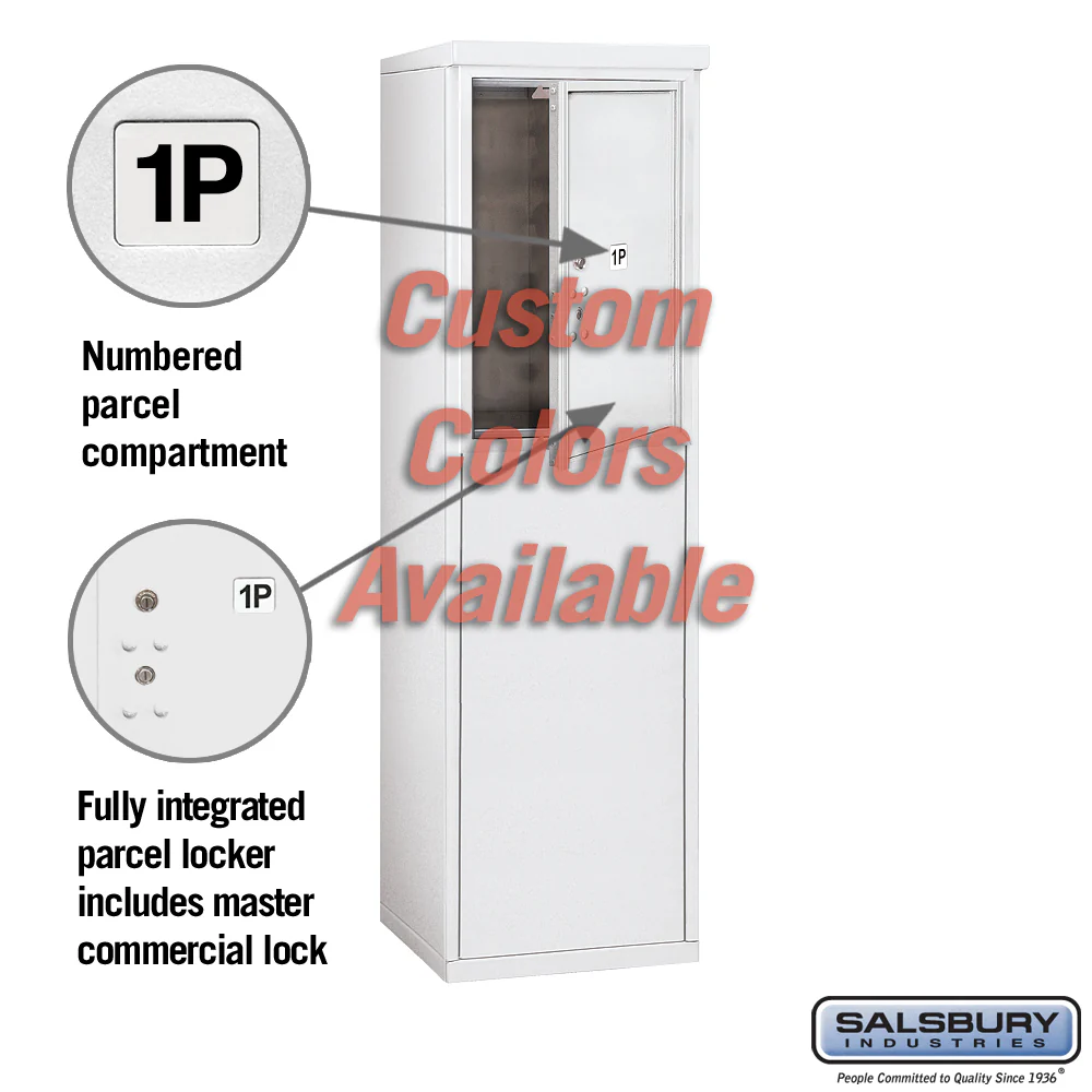 Free-Standing 4C Horizontal Mailbox Unit - 6 Door High - Single Column - Custom Color - Front Loading - Private Access - Image 3