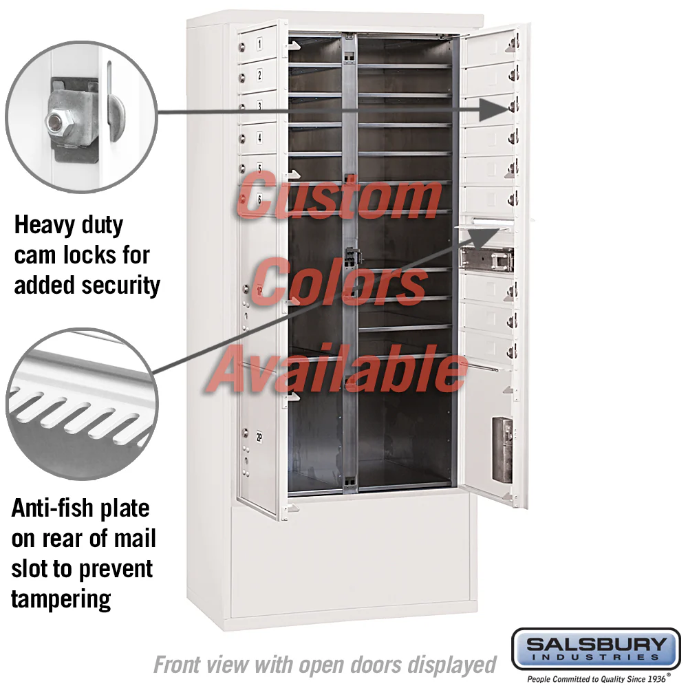 Free-Standing 4C Horizontal Mailbox Unit with Custom Color and Private Access - Image 3
