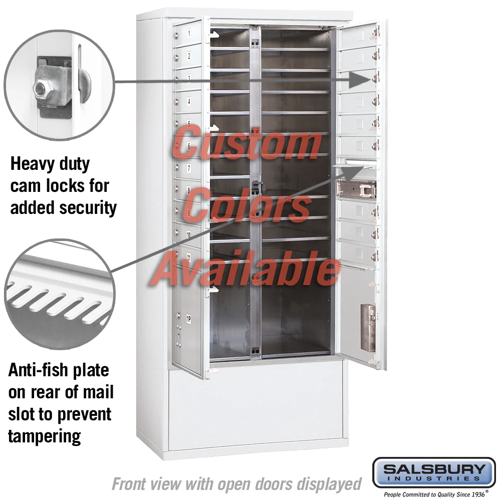 Free-Standing 4C Horizontal Mailbox Unit with Custom Color and Private Access - Image 3
