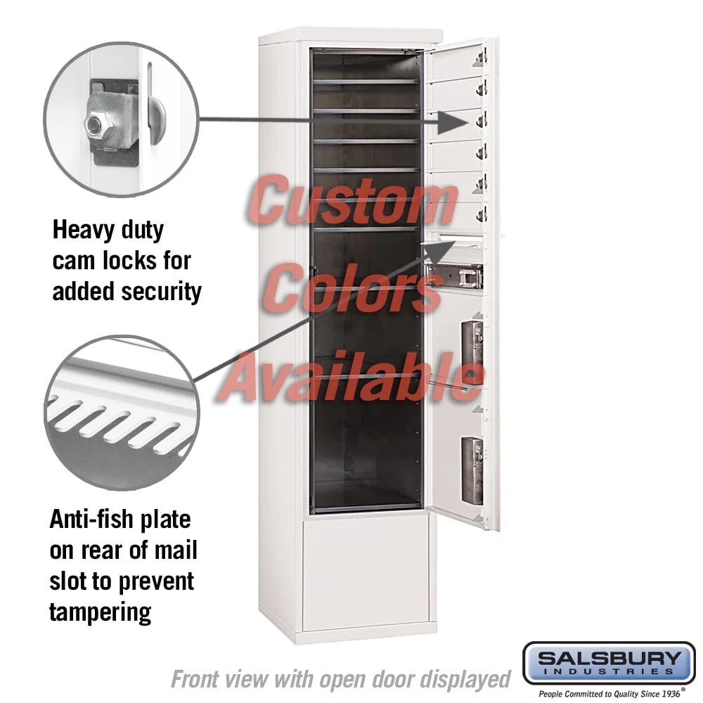 Free-Standing 4C Horizontal Mailbox Unit with Customizable Options - Image 3