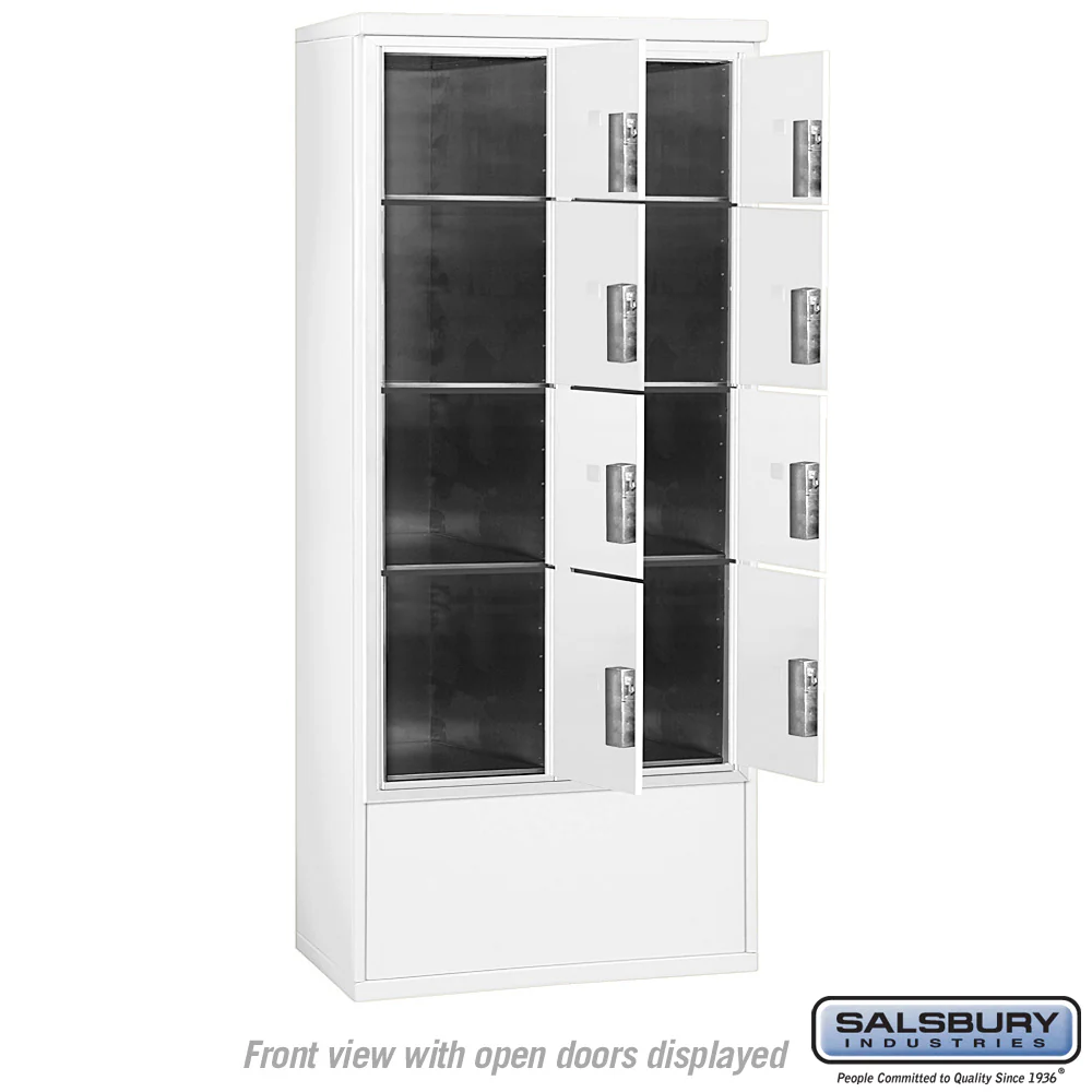 Free-Standing 4C Horizontal Mailbox Unit with Double Column Parcel Lockers - Image 3