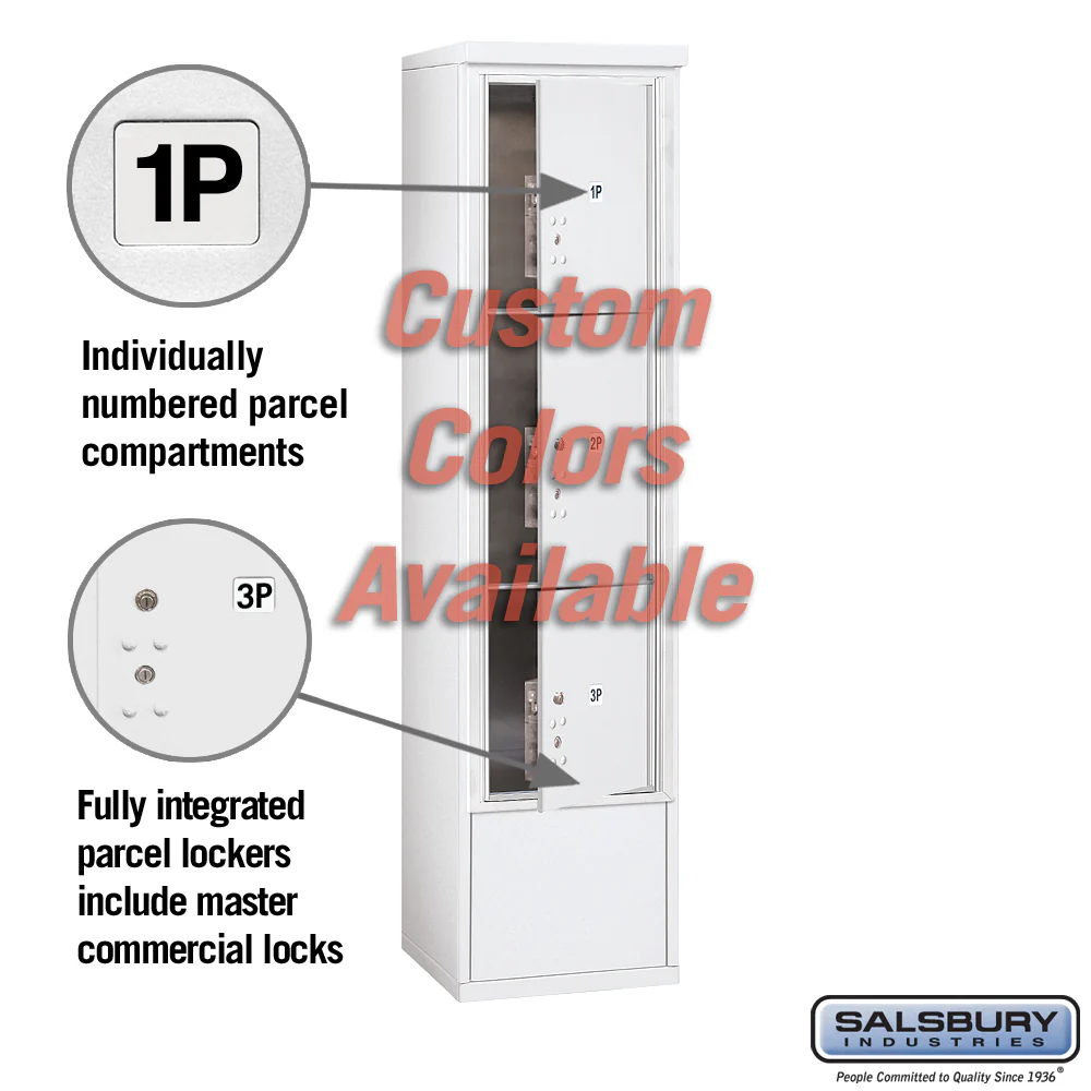 Free-Standing 4C Horizontal Mailbox Unit with Parcel Lockers and ADA Compliance - Image 2