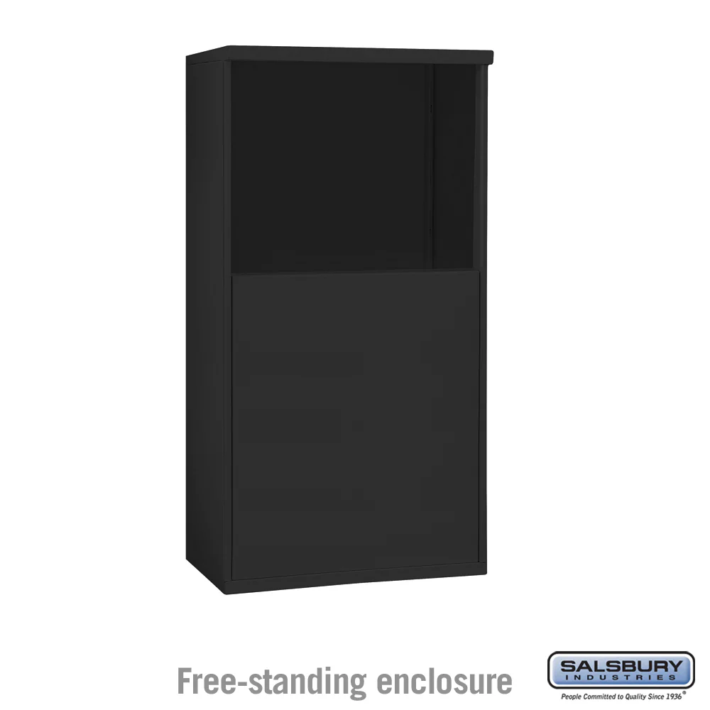 Free-Standing Enclosure for 3706 Single Column Mailbox - Black - Image 3