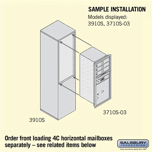 Free-Standing Enclosure for 3710 Single Column Unit - Aluminum - Image 3