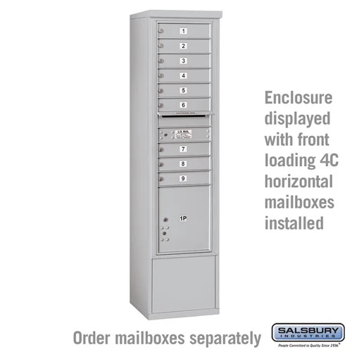 Free-Standing Enclosure for Double Column Mailbox Unit - Bronze - Image 4