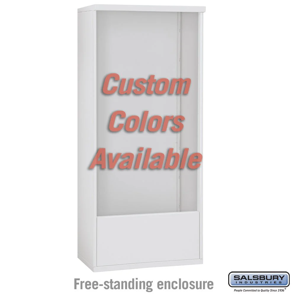 Free-Standing Enclosure for Double Column 4C Horizontal Mailbox Unit - Custom Color