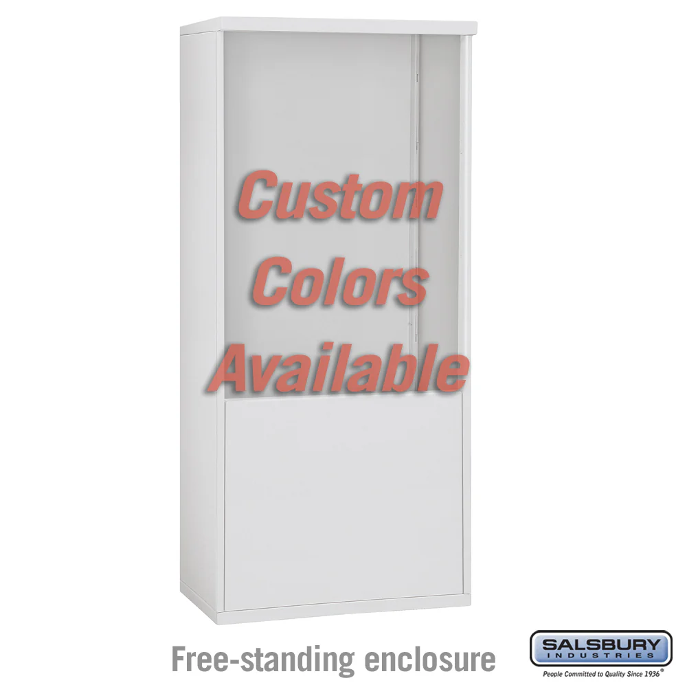 Free-Standing Enclosure for Double Column 4C Horizontal Mailbox Unit - Custom Color - Image 2