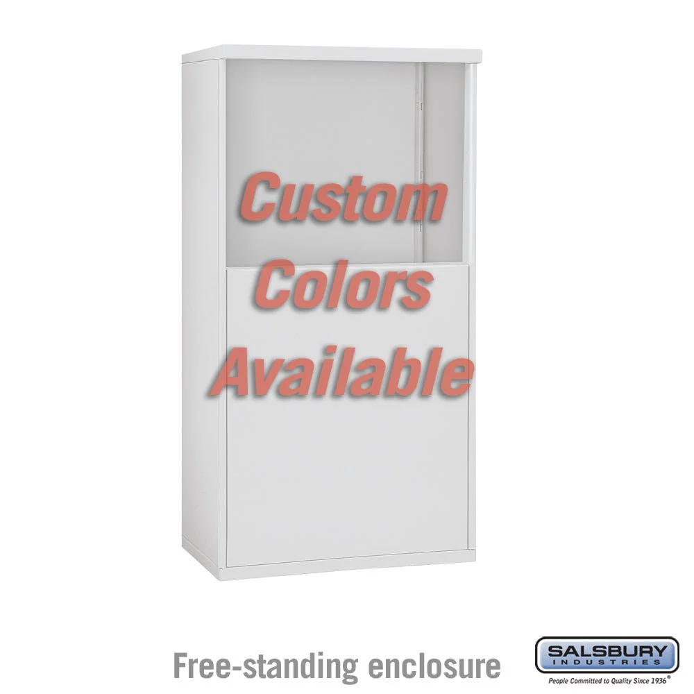 Free-Standing Enclosure for Double Column 4C Horizontal Mailbox Unit - Custom Color