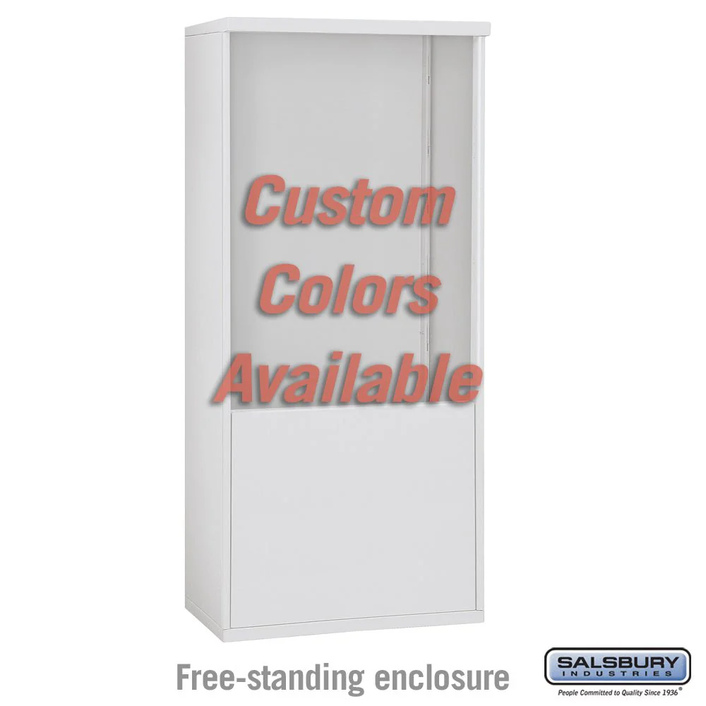 Free-Standing Enclosure for Double Column 4C Horizontal Mailbox Unit - Custom Color