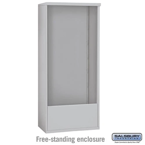 Free-Standing Enclosure for Double Column Mailbox Unit - Aluminum