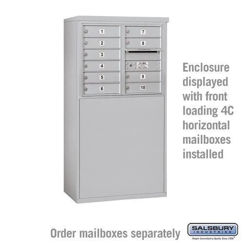 Free-Standing Enclosure for Double Column Mailbox Unit - Aluminum - Image 2