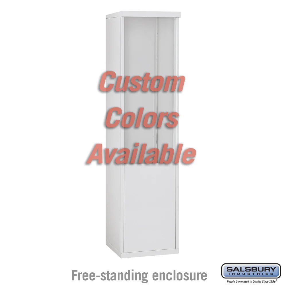 Free-Standing Enclosure for Single Column 4C Horizontal Mailbox Unit - Custom Color