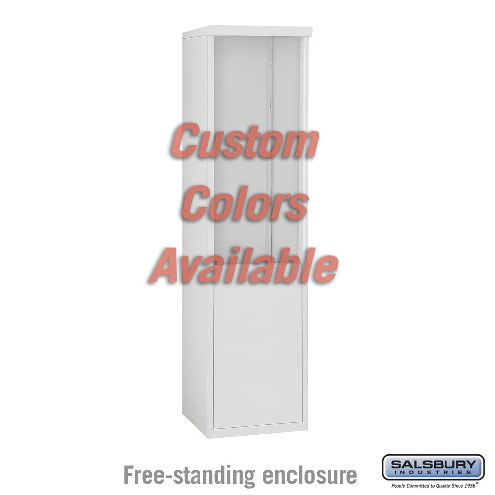 Free-Standing Enclosure for Single Column 4C Horizontal Mailbox Unit - Custom Color