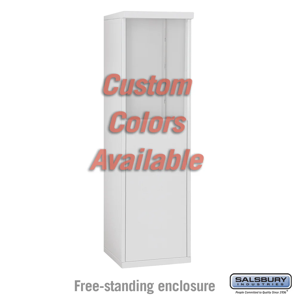Free-Standing Enclosure for Single Column 4C Horizontal Mailbox Unit - Custom Color - Image 2