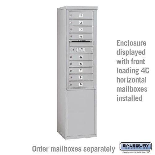Free-Standing Enclosure for Single Column Mailbox Unit - Aluminum - Image 2
