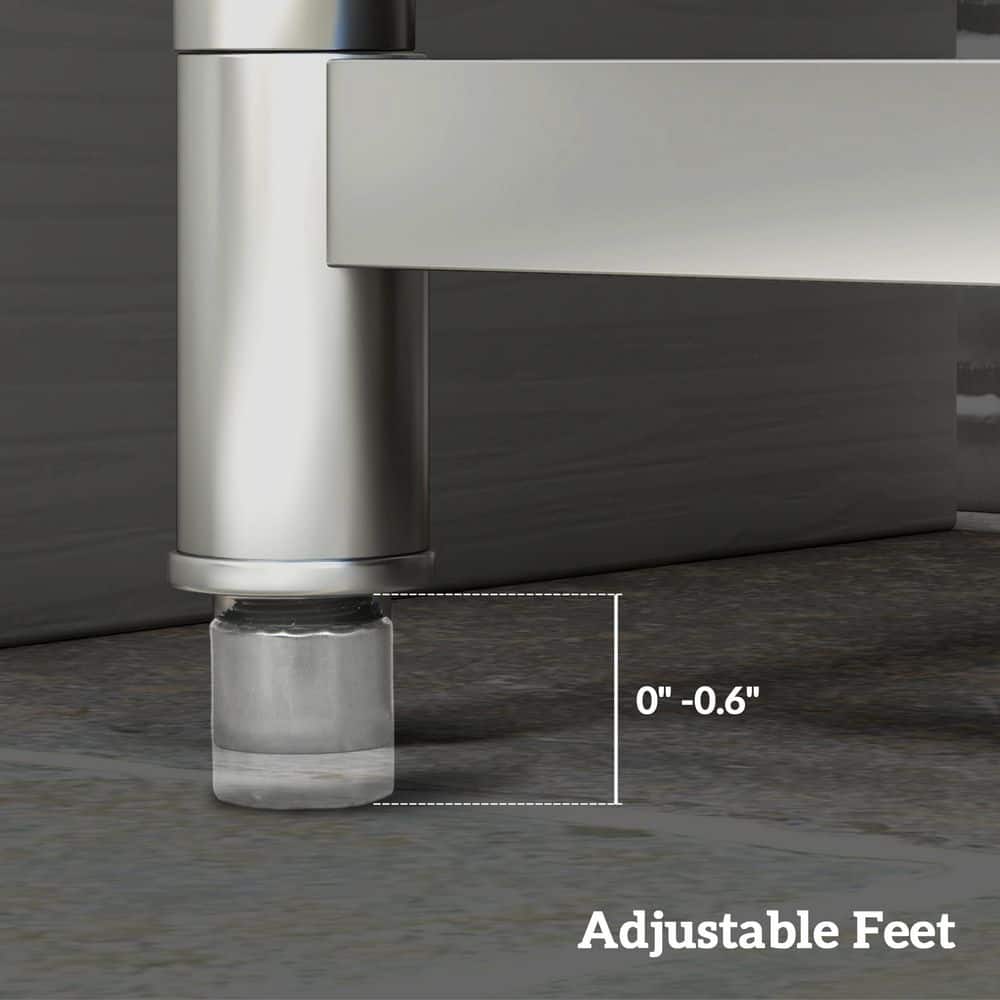 Freestanding Stainless Steel Laundry & Utility Sink with Faucet - Image 7
