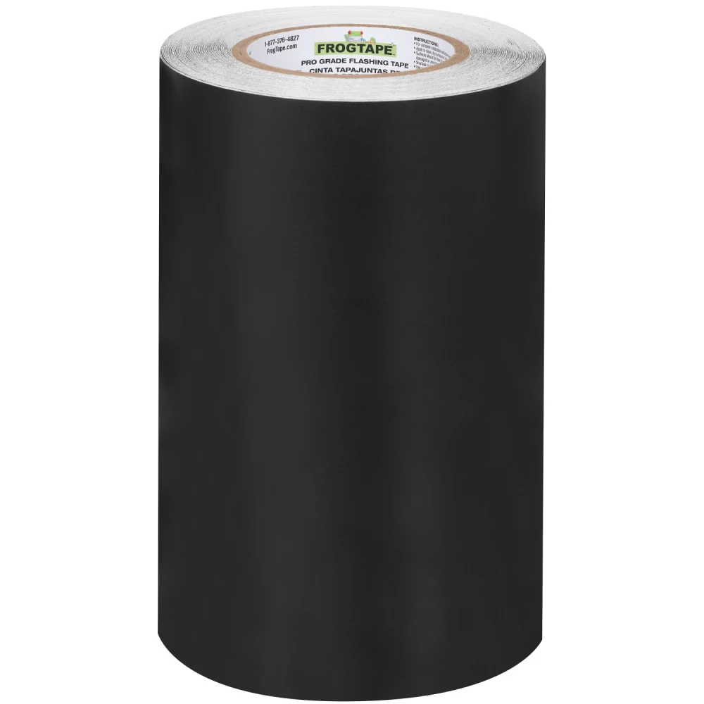 FrogTape Pro Grade Flashing Tape for Windows & Doors, 9-in x 75-ft, Black Acrylic - Image 2